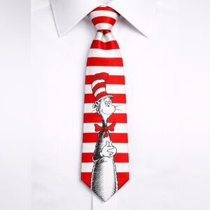 Reversible Dr. Seuss Cat in the Hat Tie